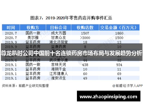 尊龙凯时公司中国前十名连锁药房市场布局与发展趋势分析